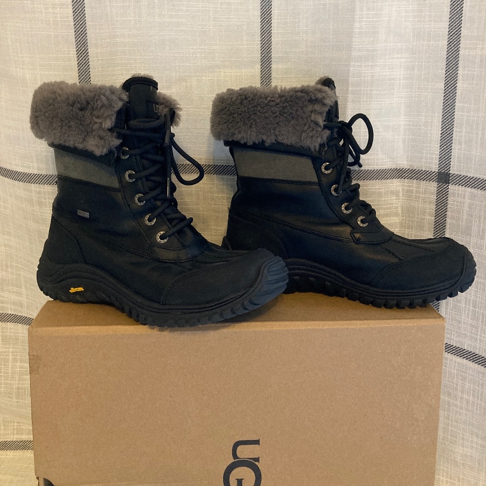 Ugg Adirondack II Winter Boots Black size 7